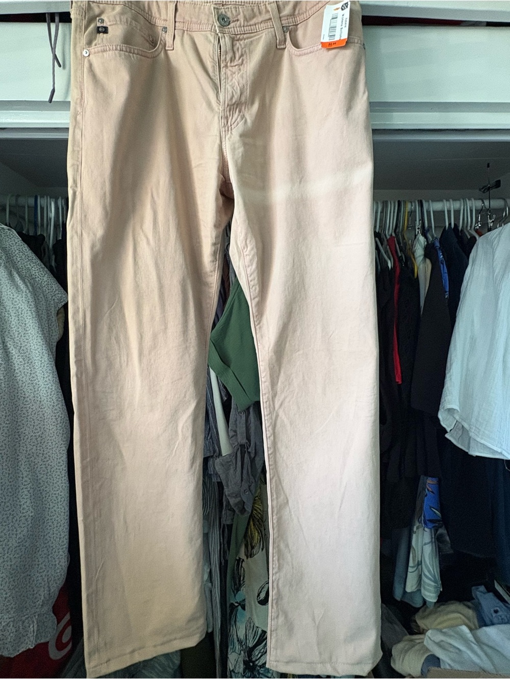 AG Men's Classic Straight Fit Pants in Light pink